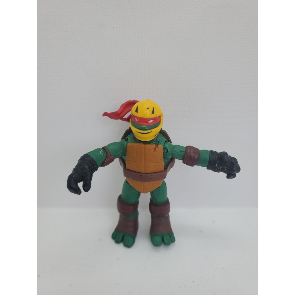 TMNT Raphael Action Figure 2014 Movie Series Red Bandana‎ Yellow Helmet 5 Inch